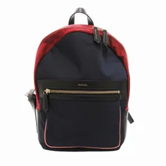 ポールスミス PAUL SMITH 美品 ミニリュック バッグ カラーフラッシュ ナイロン レザー 紺 赤 ネイビー レッド /HO◇ 0208
