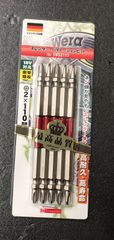 WERA スレンダー　バイトーションビット　+2×110mm 5本入り　5WS2110