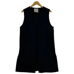 UNFILO アンフィーロ  ロング ジレベスト sizeS/ネイビー