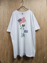 【US古着】90~00s FRUIT OF THE LOOM GEICO Gecko T-shirt | フルーツオブザルーム ガイコ ゲッコー 企業ロゴ キャラクター プリント 半袖 Tシャツ ホワイト ビックサイズ  XL