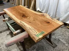 [たのメル便] 白栃　極上杢　一枚板ローテーブル　新品未使用 KIDOMEIMOKU 栃一枚板ローテーブル｜90cm(2人掛け) – KIDO MEIMOKU公式