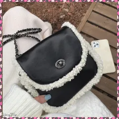 送料無料 ミニショルダーバッグ チェーンショルダー PUレザーショルダーバッグ レディース 斜めがけ 肩掛けバッグ 可愛い2wayバッグ 秋冬 小さめモコモコバッグ 韓国風 コンパクト ミニ鞄 ポシェット斜めがけ カジュアル 軽量鞄