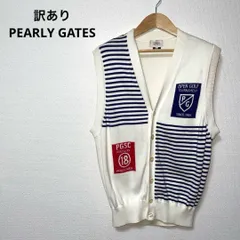 訳あり PEARLY GATES パーリーゲイツ ストライプ ゴルフ ベスト M