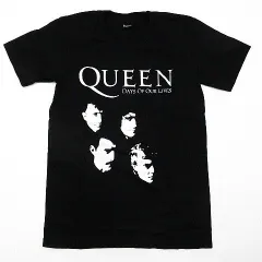 QUEEN バンドTシャツ　黒　クイーン　ボヘミアンラプソディー QUEEN クィーン Tシャツ ボヘミアン・ラプソディ 華麗なるレース