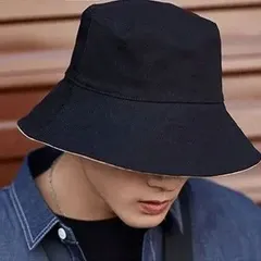 リバーシブル バケットハット 深め メンズ・レディース UVケア M~XL