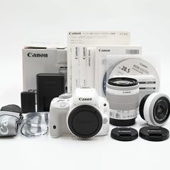 Canon キャノンデジタル一眼レフカメラ EOS Kiss X7(ホワイト) ダブルレンズキット デジタル一眼レフカメラ 【中古】