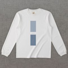 和柄長袖Tシャツ　小紋 胡麻 -彩・角- ［長袖］