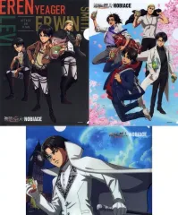【中古】クリアファイル 集合 オリジナルクリアファイル両面デザイン3枚セット 「進撃の巨人×NOBIACE」