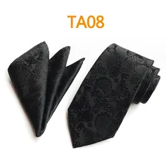 ネクタイ　ポケットチーフ チーフ　ペイズリー柄　2点　セット　結婚式　パーティー イベント 卒業式 入学式 入社式 ダンスパーティー　ブラック色 スーツ ワイシャツ 格安 小物 メンズネクタイ ハンカチ