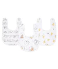 【数量限定】】 100%使用 モスリンコットン 離乳食 friends + + winnie セット 3枚 赤ちゃん スナップビブ anais aden aden by 日本正規品 ESNC30008DIJ 【 お食事 ディズニー ベビー スタイのサムネイル