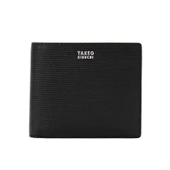 [ タケオキクチ ] 財布 【ソフト&ナチュラル】ミニメッシュ レザー 2つ折り財布 07001520 メンズ ブラック(519) 00