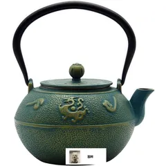 未使用品、供箱等付属品付南部喜州 (及川 喜徳)造　鍛治打袋鉉１５型　南部鉄瓶 未使用品、供箱等付属品付南部喜州 (及川 喜徳)造 鍛治打袋鉉