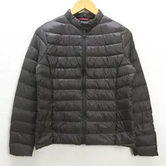 U■ユニクロ/UNIQLO×イネスドラフレサンジュ ウルトラライトダウンジャケット/211-138453【L】茶/LADIES/z16【中古】■