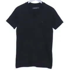 1PIU1UGUALE3 SAGARA×embroidery V-neck special print サイズ3 ブラック MRT136-COT207