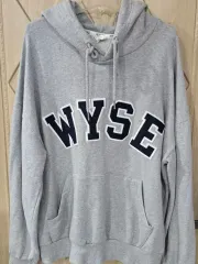 WYSE グレー フード付きTシャツ