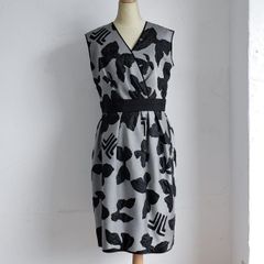 近年美品✨ランバンコレクション レース切替プリーツドレスワンピース