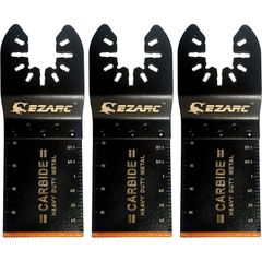 【正規品（新品）】EZARC カットソーブレード マルチツール 替刃 電動工具 互換 鋸刃 メタル 金属切断 先端工具 3点セット (34mm) ブレード カットソー カーバイトマルチツールブレード マルチソー 替え刃 セット バイメタル 金属 超硬ブレード