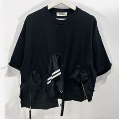 Tシャツ ドッキング レディース ブラック 黒 リメイク remake 久喜倉庫店 HK0011