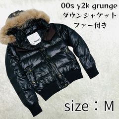Y2K フェアリーグランジ ファー ダウンジャケット 平成 ギャル