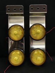 JET LEDマーカー　2連ステー　マーカーランプ　デコトラ JET LEDマーカー2連ステーマーカーランプデコトラ