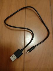 黒 USB type−B 充電ケーブル 全長42cm