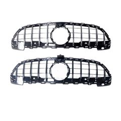 送料無料 メルセデスベンツ Cクラス W206 2022年～用 GT風 フロントグリル ブラックシングルバー ABS製CYB105人気注目