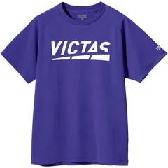 【 新品 未開封 】 VICTAS 男女兼用 ユニセックス プレイ ロゴ ティー PLAY LOGO TEE(XSサイズ/) バイオレット 632101 未使用 送料無料