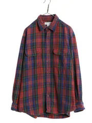 【お得なクーポン配布中!】 90s バナナリパブリック チェック ヘビー フランネル シャツ メンズ L 古着 オールド BANANA REPUBLIC 長袖シャツ ネルシャツ マルチカラー