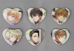 【中古】バッジ・ピンズ [単品] 集合 ハート型缶バッジ6個セット 「Switchソフト テミラーナ国の強運姫と悲運騎士団 アニメガ×ソフマップ限定セット」 同梱特典