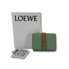 LOEWE ロエベ トライフォールド ウォレット ミニ財布 三つ折り グリーン