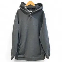 Champion チャンピオン リバースウィーブフーデッドスナップスウェット C8-U116 綿混 裏起毛 プルオーバーパーカー 復刻青単色タグ ブラック 黒 sizeXL メンズ 冬 ゴーゴー古着マルイ北千住店 草1690Y