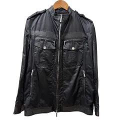 VERSACE COLLECTION シングルライダースジャケット ブラック Versace レザー ライダースジャケット | ブラック | FARFETCH JP