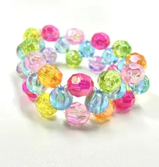 【新品】キッズ用　ビーズブレスレット　ビーズアクセサリー　ブレスレット　【004】