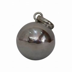 ガムランボール 1.8cm プレーン シルバーアクセサリー アジアン雑貨 バリ雑貨 ネックレストップ ドリームボール 18mm【メール便】230138