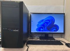 整備済品★特売☆デスクトップpc ☆自作PC☆Ryzen７　1800Xモニター付き☆キーボード付き☆マウス付き☆win11proOffice認証済