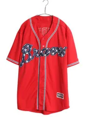 90s MLB アトランタブレーブス ビッグサイズ ベースボールシャツ 古着 90年代 ラッセル Russell MLB ATLANTA BRAVES アトランタ