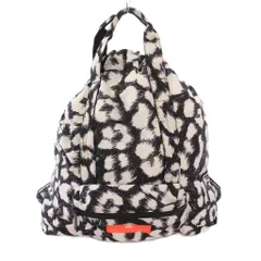 アディダス バイ ステラマッカートニー adidas by Stella McCartney Gym Sack ジムサック リュックサック デイパック 総柄 黒 ブラック 白 ホワイト DW9307 /BB
