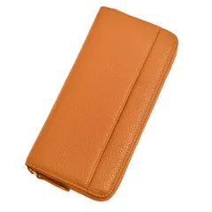 ☆ オレンジ ☆ 長財布 レディース zsb0211 長財布 レディース 本革 ラウンドファスナー 財布 可愛い カード収納 rfid 磁気 小銭入れ じゃばら カード収納 大容量 おしゃれ シンプル 無地 ロングウォレット サイフ さいふ 母の日 ギフト