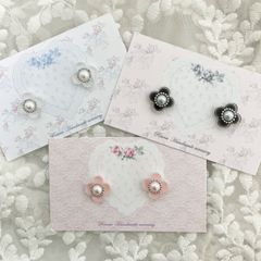 【Clover series 88 イヤリング】クローバー　モチーフ｜ 小粒｜