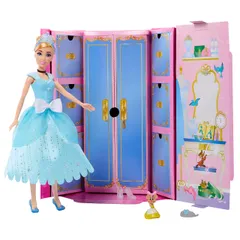 マテル ディズニープリンセス（Disney Princess） ひみつのドレスアップ シンデレラ きせかえ人形・ハウス アクセサリー付き 3歳から ブルー JCR96 [【2】ひみつのドレスアップ シンデレラ]
