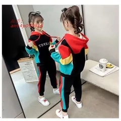 子供服 セットアップ 女の子 暖かい 冬 子供ジャージ 130 裏起毛 長パンツ キッズ おしゃれ 通学着 小学生 150 新品 140 可愛い 120 ant4y095915