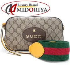 GUCCI グッチ メッセンジャーバッグ 476466 ショルダーバッグ ネオヴィンテージ GGスプリームキャンバスxレザー ベージュ エボニー/352166【中古】