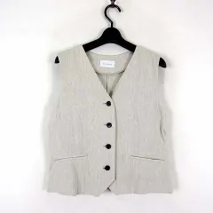 未使用品　green label relaxing　メルティジレ　ベスト　グレー green label relaxing（グリーンレーベルリラクシング）の