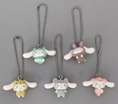 【中古】キーホルダー 全5種セット 「シナモロール ラテいろあにまるマスコット」