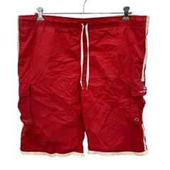 Ralph Lauren ジャージパンツ XL レッド ラルフローレン ショートパンツ ナイロン 裏メッシュ カーゴ 古着卸 アメリカ仕入 2506-1373のサムネイル