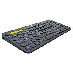 【中古】ロジクール ワイヤレスキーボード 無線 キーボード 薄型 小型 K380BK Bluetoothワイヤレス Windows Mac iOS Android Chrome K380 国内正規品