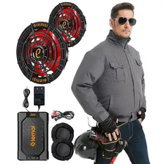 lemai 22V バッテリー デジタル表示新品未使用 elemai 22V ファンバッテリーセット 空調服 - メルカリ