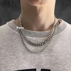 2点セット(太いネックレス46cm、太いブレス17cm) MARIHA(マリハ) Silent Rain ネックレス 2連 (ボール