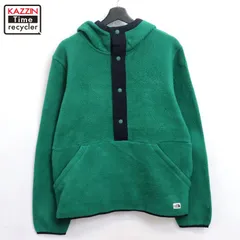 00s THENORTHFACE 無地 プルオーバー スナップ フリースジャケット メンズ 表記Mサイズ