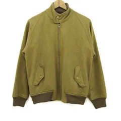 スポーティカジュアル ブルゾン ジャケット アウター スイングトップ 日本製 メンズ Mサイズ 黄土 SPORTY CASUAL 【中古】